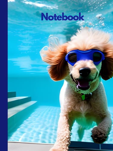 dog under water cover book