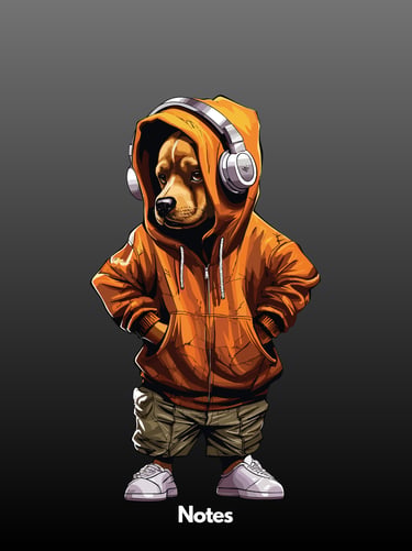 Rap dog orange jacket 