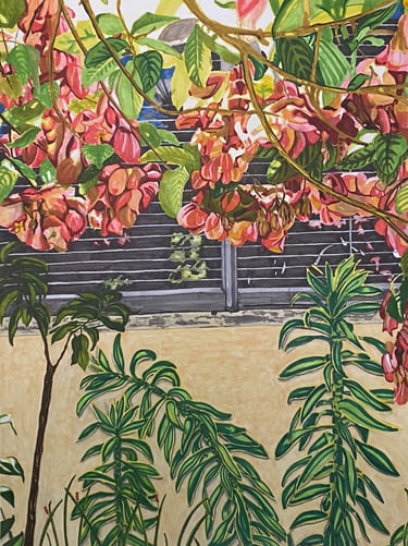 marker drawing of plants and flowers