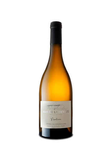 Photographie bouteille de vin Blanc Pandore - Mas de la Deveze - thlmphoto