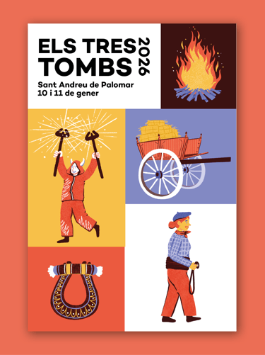 a poster design with illustrations for a city festival