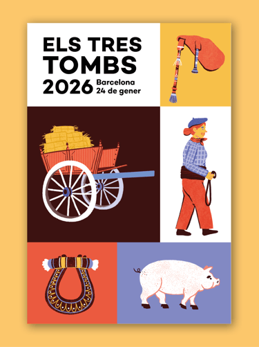 a poster design with illustrations for a city festival