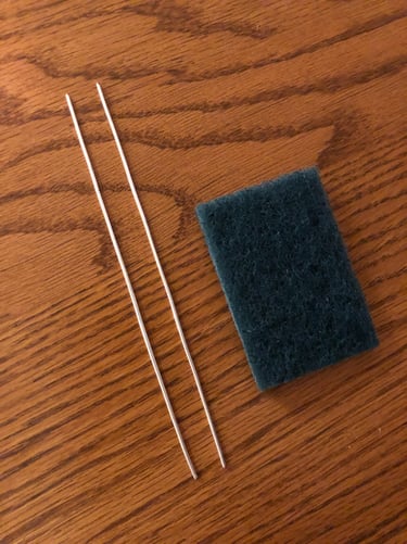 1 pair of 6" 99.99% pure .9999 silver rods for colloidal silver production
