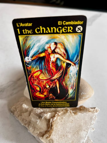 Tarot Card 1 The Changer or The Magician Communication and idea