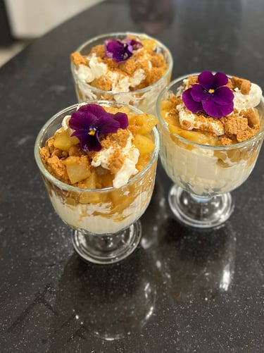 Crème mascarpone et spéculos, poires aux épices de Noël chez Marmite & Papillote