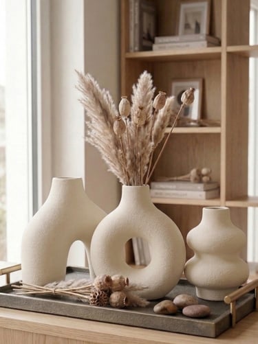 Florero 3D impresión diseño orgánico decoración hogar Argentina