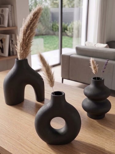 Florero 3D impresión diseño orgánico decoración hogar Argentina