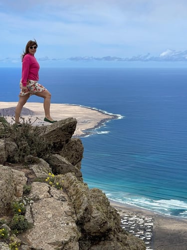 Lanzarote, widok na Famara