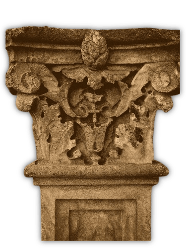 Colonne de pierre château
