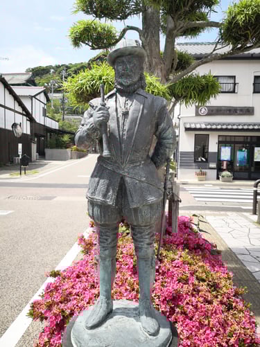 William Adams statue in Hirado