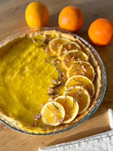 tarte à l'orange