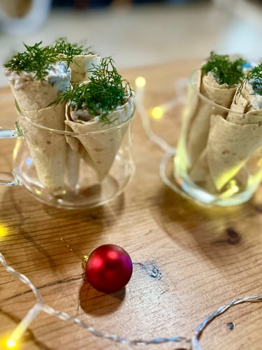 cones de noel tortillas aneth
