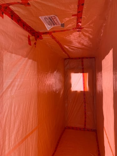 Asbestos Containment Set up