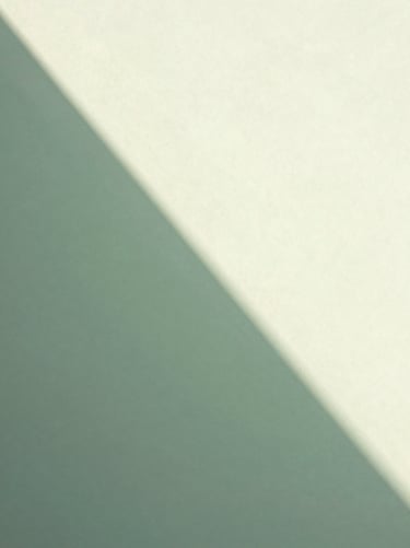 Simple abstract geometric diagram showing a steady upward curve, minimalist design with soft green accents, diffused morning light.