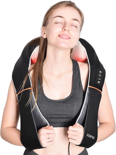 RENPHO Masajeador de Cuello y Hombros con 3D Rotación y Función de Calor