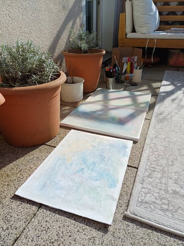 Atelier Janina Jaeckel Bielefeld draußen malen