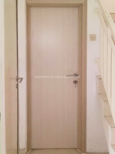 Pintu Solid Wood Panel lapisan HPL - Snow Katsura