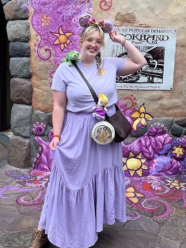 Ameliah Knopp pictured in Fantasyland® at Disney's Magic Kingdom® Park.