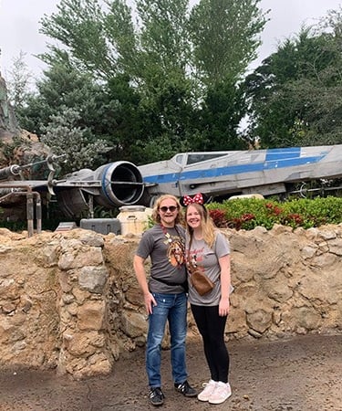 Minnie's Travel Boutique travel advisor Zach Stout pictured inside Galaxy's Edge at Disney's Hollywood Studios® Park.