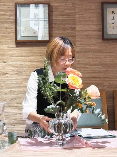 Ikebana International London memory of summer workshop