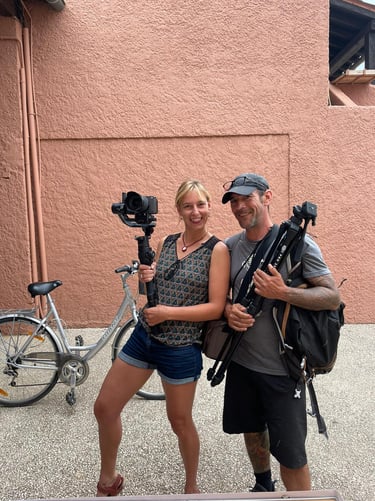 L'équipe Les Productions du Clap en tournage 