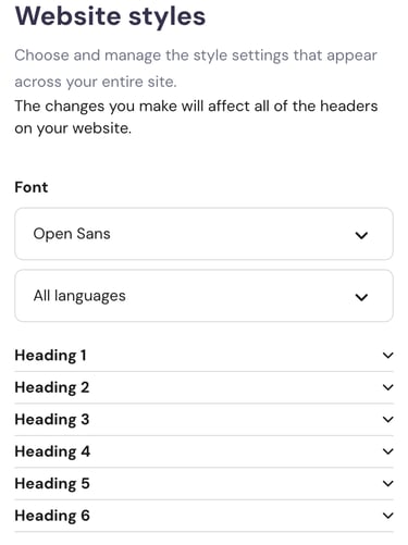 Hostinger Website Styles Open Sans