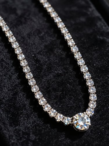 Extreme macro shot of a Polki diamond necklace resting on dark velvet, dramatic chiaroscuro lighting.