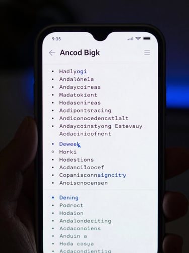 High-fidelity UI screenshot of a distraction-free markdown editor on an Android screen, monospaced text, subtle blue cursor accent