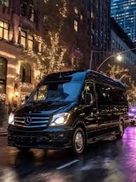 mercedes sprinter van Luxury Van night view   VIREMONT CHAUFFUER  Toronto