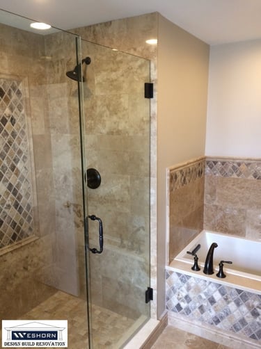 Master Bath remodeled in Palatine