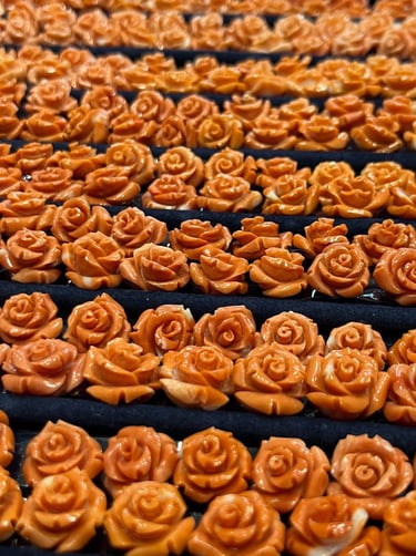 roses coral curving