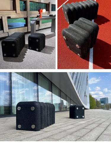 www.re-ti.io recycle tire urban design public space design outdoor bench egle alejevaite re-ti