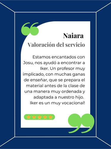 Familia satisfecha con su profesor de física de ClasesDeJosu