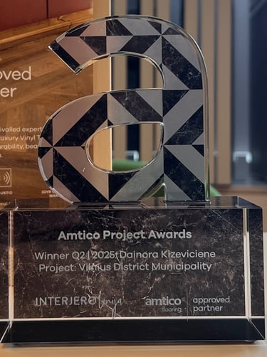 Amtico project award trophy