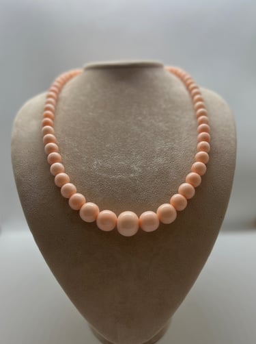 collana corallo pelle d'angelo