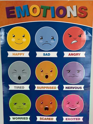 Children's emotions poster