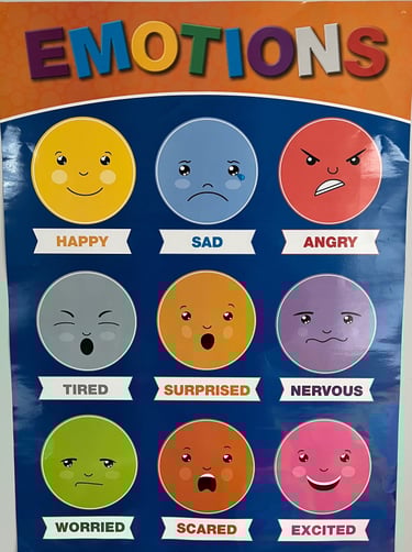 Children's emotions poster