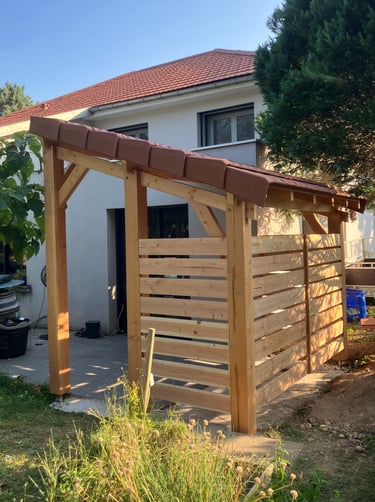 cuisine extérieure structure en bois