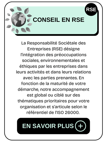 Conseil en RSE développement durable PME Paris