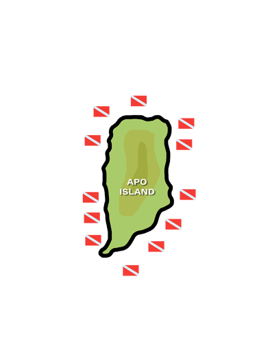 Mapa isla de Apo