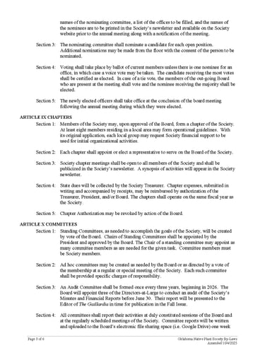 2025 By-Laws, page 3 of 6