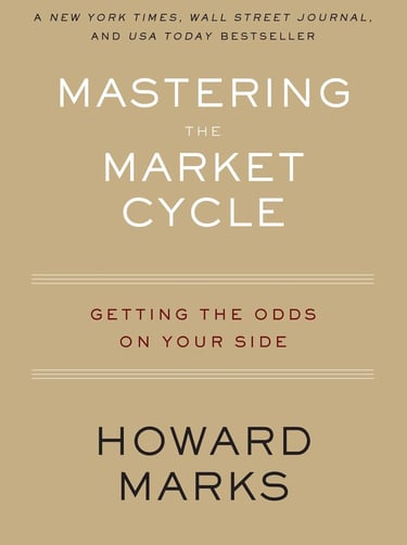 Mastering the Market Cycle cover, investing guide on navigating economic and market cycles.