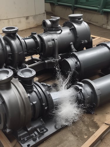 An old-fashioned diesel fuel pump located on a concrete slab. The pump has a metallic exterior with a hose attached, and the words 'DIESEL' and 'DED' prominently displayed. It's a rainy day, evident from the visible rain streaks and wet surfaces around the pump.
