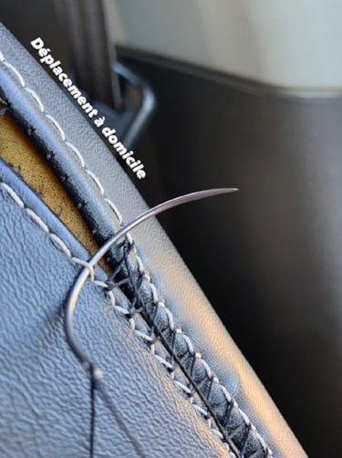 réparation siège nissan juke sellerie sellier couture main