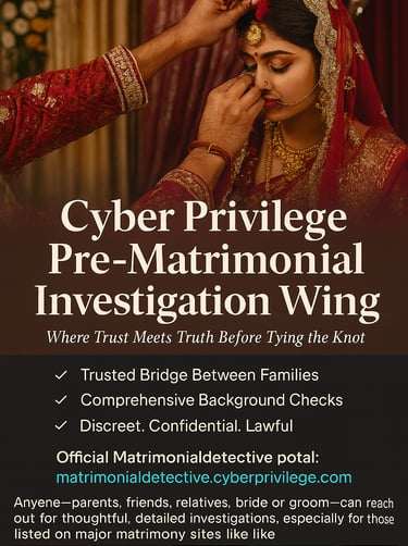 Top Pre Matrimonial Investigation in India