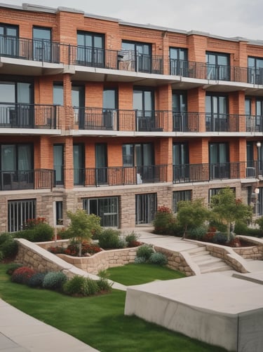 A clean and organized living room showcasing residential cleaning.