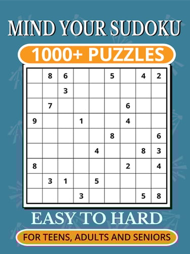 sudoku puzzle mockup cover