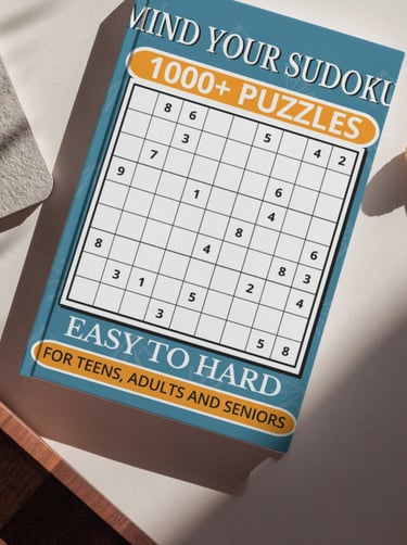 Mind Your Sudoku puzzle book with 1000+ puzzles for teens, adults, and seniors.