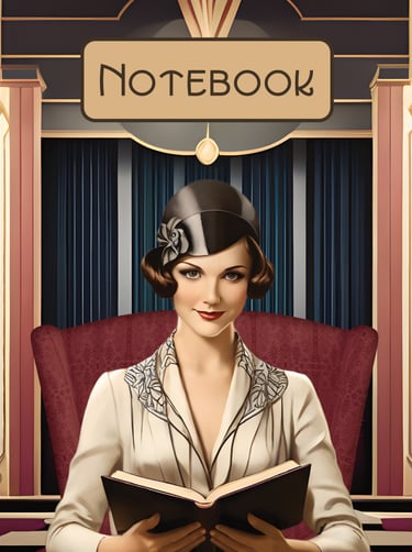 VINTAGE/FLAPPER NOTEBOOK