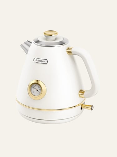 Hazel Quinn Retro Electric Kettle - Pearl White